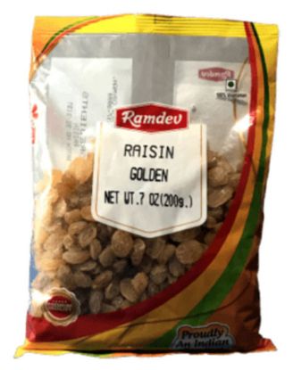 Picture of Ramdev Golden Raisin 200 Grams