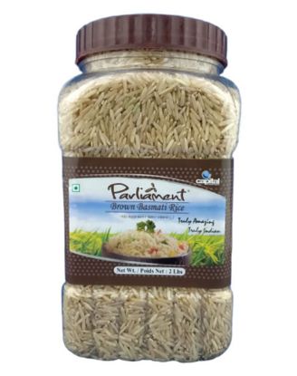 Picture of Parliament Brown Basmati Rice Jar 2 Lbs