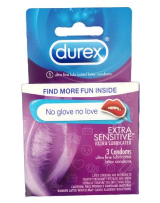 Picture of Durex Extra Sensitive Condom 3 Pk