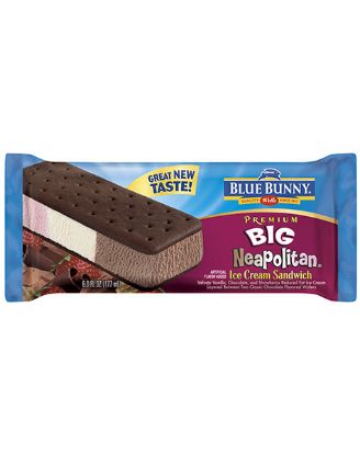 Picture of Blue Bunny Big Neapolitan Sandwich 6 Oz