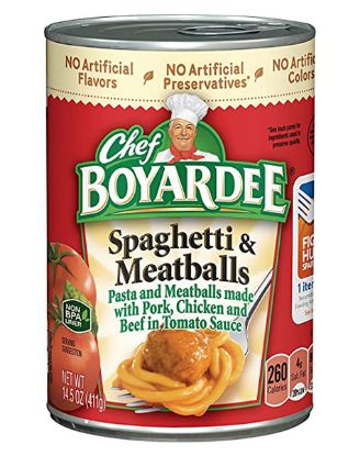 Picture of Chef Boyardee Spaghetti W/ Meatballs 14.5 Oz