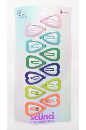 Picture of Scunci Girl Heart Clippers 1 Pk