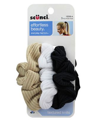 Picture of Scunci Effortless Beauty 2*2 Rib Twister 3 Pc