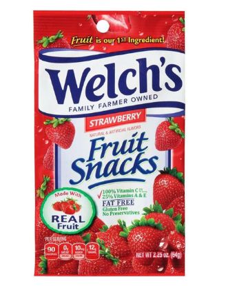 Picture of Welchs Strawberry Fruit Snacks 2.25 Oz