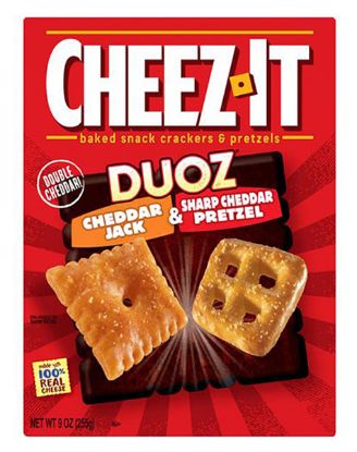 Picture of Cheez It Duoz Cheddar Jack & Sharp Cheddar 9 Oz