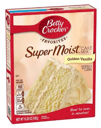Picture of Betty Crocker Super Moist Cake Mix Golden Vanilla 15.25 Oz