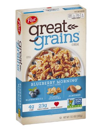 Picture of Post Great Grains Cereals Blueberry Morning 13.50 Oz