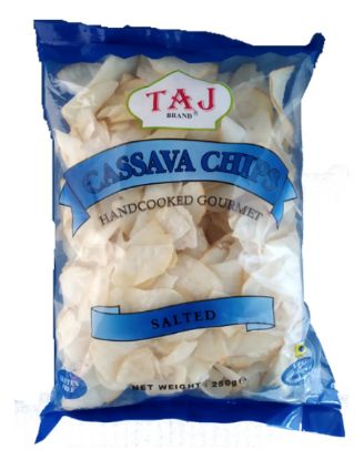 Picture of Taj Cassava Chips Salted 250 Grams