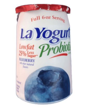 Picture of La Yogurt Probiotic Low Fat Blueberry Flavor Yogurt 6 Oz
