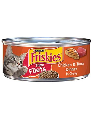 Picture of Purina Friskies Chicken & Tuna Dinner 5.5 Oz