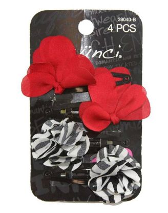 Picture of Scunci Flower Clippies 4 Pc