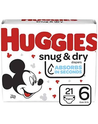 Picture of Huggies Snug & Dry No.6 Over 35lb 21 Pc