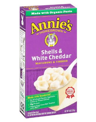 Picture of Annie/'s Shells White Cheddar 6 Oz
