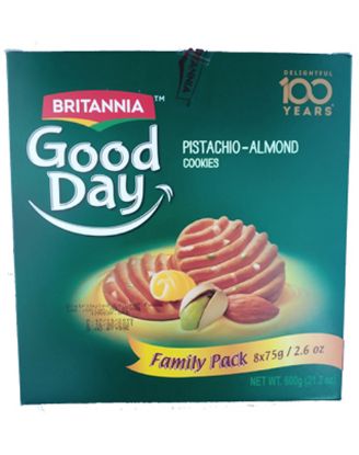Picture of Britannia Good Day Pistachio Almond Cookies 600 Grams
