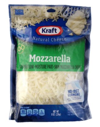 Picture of Kraft Finely Shredded Cheese Mozzarella 8 Oz