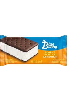 Picture of Blue Bunny Simply Vanilla Sandwich 125 Ml