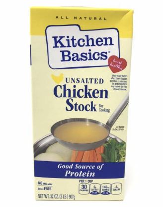 Picture of Kitchen Basics Unsalted Chicken Stock 907 Grams