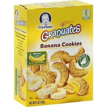 Picture of Gerber Graduates Banana Cookies Baked With Real Banana 5 Oz