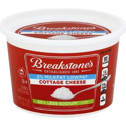 Picture of Breakstone/'s Cottage Cheese 2% Milkfat Lowfat 30% Less Sodium 16 Z