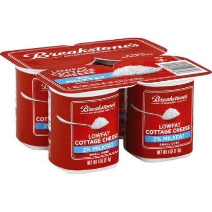 Picture of Breakstone/'s Cottage Cheese Small Curd 2% Milkfat Lowfat Snack Size 4 Pack 4 Oz