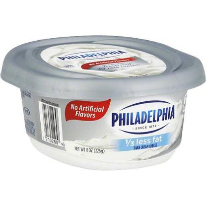 Picture of Philadelphia Cream Cheese 1/3 Less Fat 8 Oz