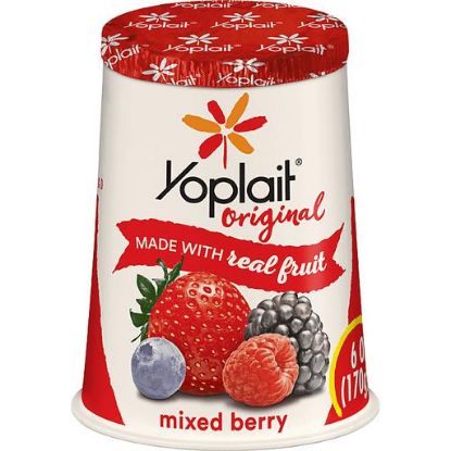 Picture of Yoplait Original Yogurt Low Fat Mixed Berry 6 Oz