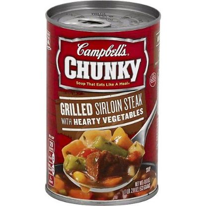 Picture of Campbells Chunky Grilled Sirloin Steak & Hearty Vegetables Soup 18.8 Oz