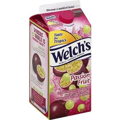 Picture of Welchs Fruit Juice Cocktail Blend Passion Fruit Flavored 59 Oz