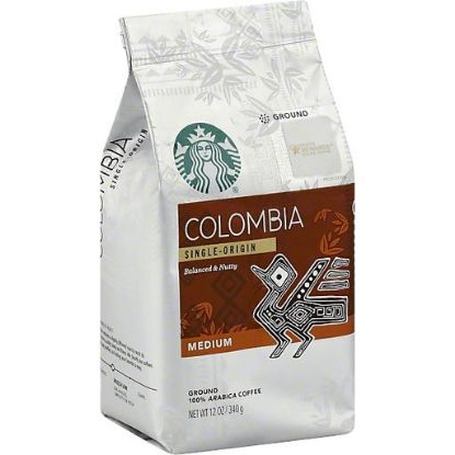 Picture of Starbucks Coffee 100% Arabica Ground Medium Colombia 12 Oz