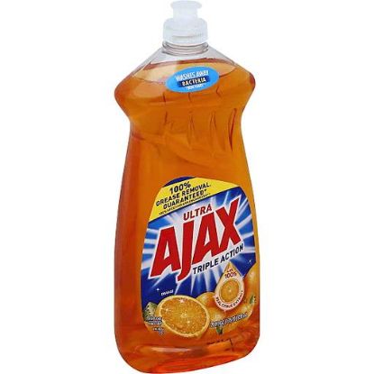 Picture of Ajax Ultra Dish Liquid Hand Soap Orange Triple Action 28 Oz