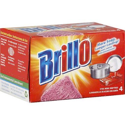 Picture of Brillo Soap Pads Steel Wool 4 Ct