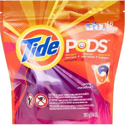 Picture of Tide Pods 3-in-1 Detergent Spring Meadow 16 Ct