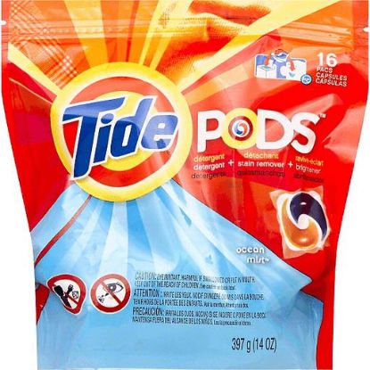Picture of Tide Pods 3-in-1 Detergent Clean Breeze 16 Ct