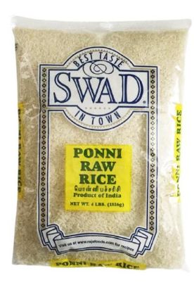 Picture of Swad Ponni Raw Rice 4 Lbs