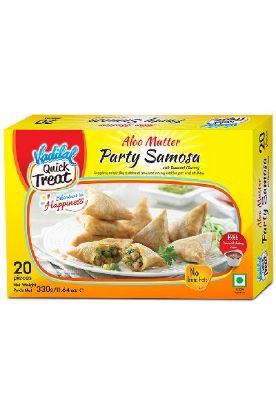 Picture of Vadilal Aloo Mutter Party Samosa 20 Pcs