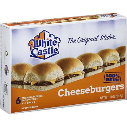 Picture of White Castle Cheese Sliders Cheeseburgers 6 Pk