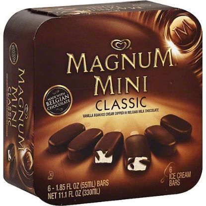 Picture of Magnum Mini Classic Ice Cream Bars 6 Pk