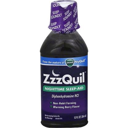 Picture of Zzzquil Nighttime Sleep-aid Warming Berry 12 Fz
