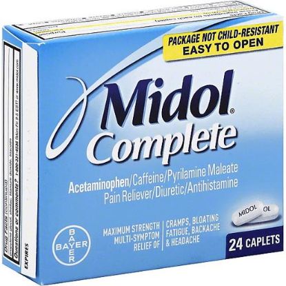 Picture of Midol Complete Multi-symptom Relief Maximum Strength Caplets 24 Ct