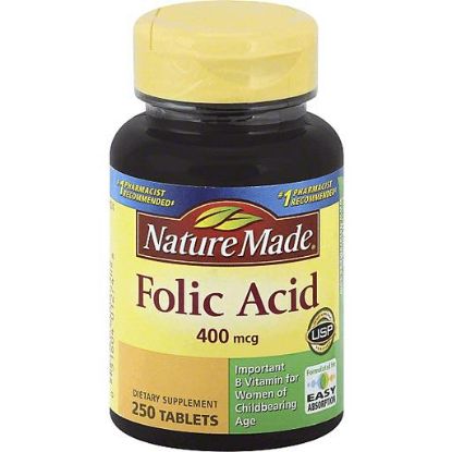 Picture of Nature Made Folic Acid 250 Ct