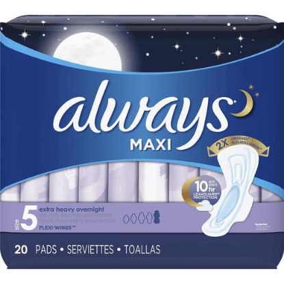 Picture of Always Maxi Extra Heavy Overnight Pads 20 Ct