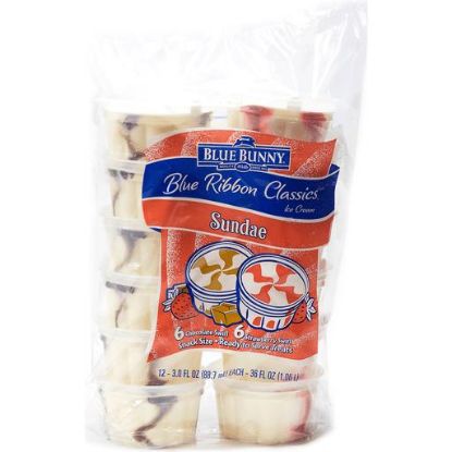 Picture of Blue Ribbon Strawberry & Chocolate Sundae Cups  12 Ct