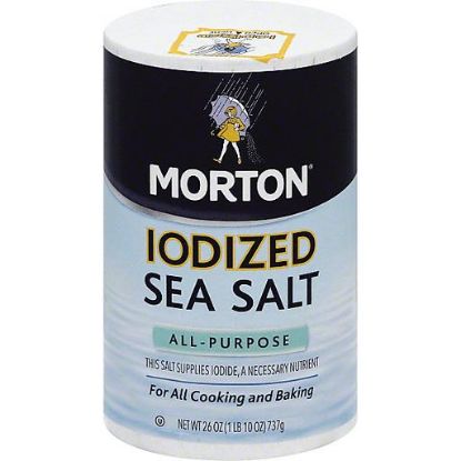 Picture of Morton Sea Salt Iodized All-purpose 26 Oz