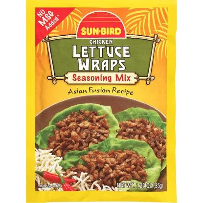 Picture of Sun Bird Asian Fusion Recipe Seasoning Mix Chicken Lettuce Wraps 1.25 Oz
