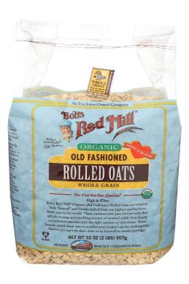 Picture of Bob/'s Red Mill Rolled Oats Organic Whole Grain Old Fashioned 32 Oz