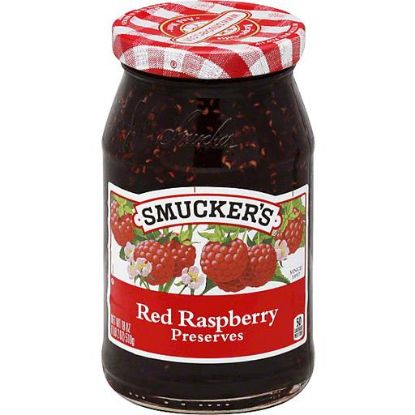 Picture of Smuckers Preserves Red Raspberry 18 Oz