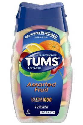 Picture of Tums Antacid Ultra Strength 1000 Assorted Fruit Chewable Tablets 72 Count