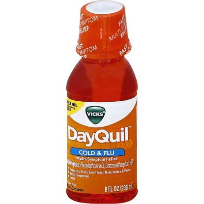 Picture of Vicks Dayquil Cold & Flu Multi-symptom Relief Non-drowsy 8 Oz