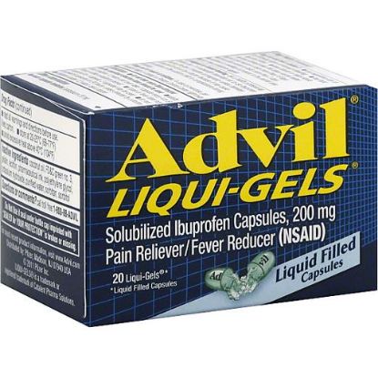 Picture of Advil Liqui-gels Pain Reliever/fever Reducer Liquid Filled Capsules 20 Ct