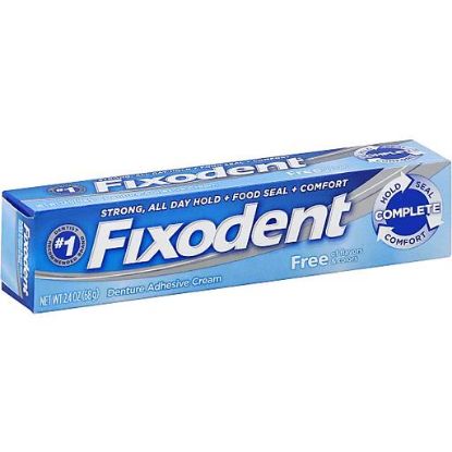 Picture of Fixodent Denture Adhesive Cream Free 2.4 Oz